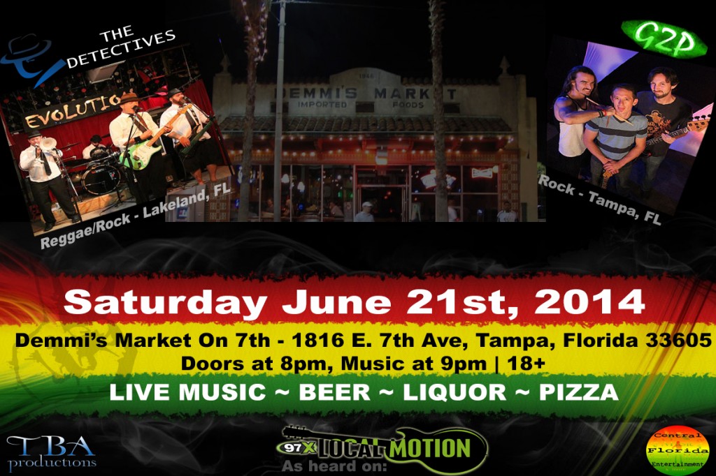 Sat. June 21st Live at The Market on 7th with G2P